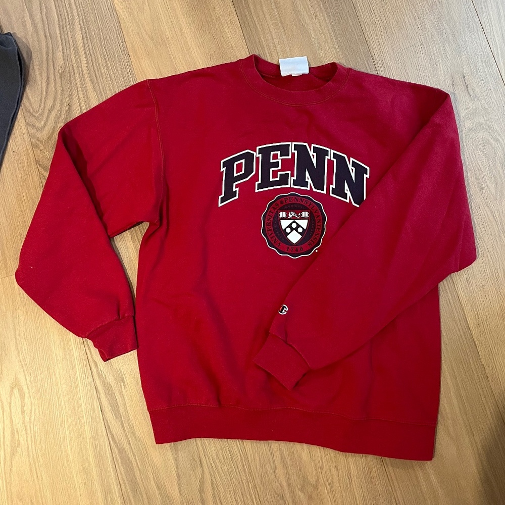 UPenn Champion Crewneck Red Large